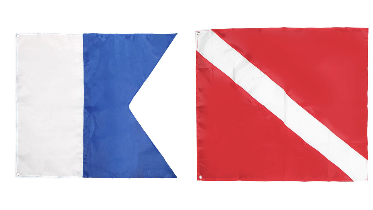 Red vs Blue Dive Flags: What Each One Means